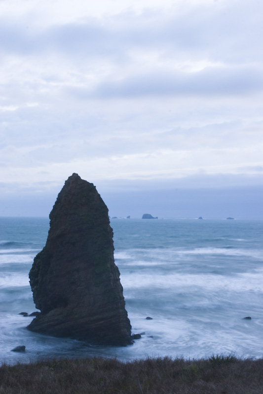 Needle Rock At Sunset